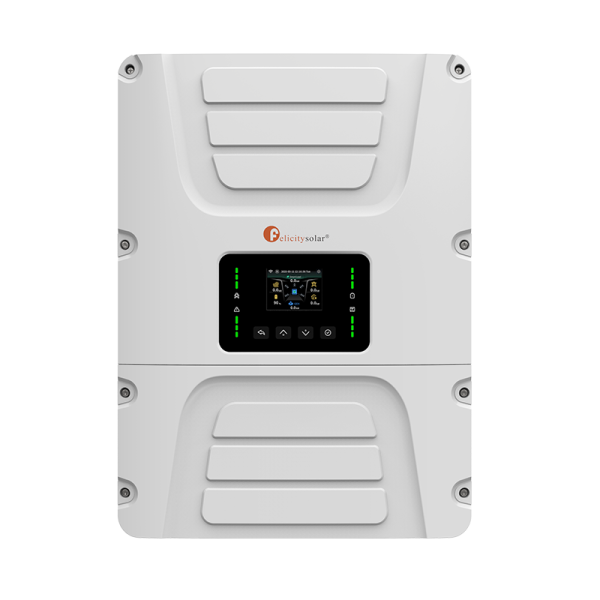 Onduleur hybride Off-Grid / On-Grid 48 V monophasé 6 kW IP65 – Felicity Solar – IVAM6048P1G1