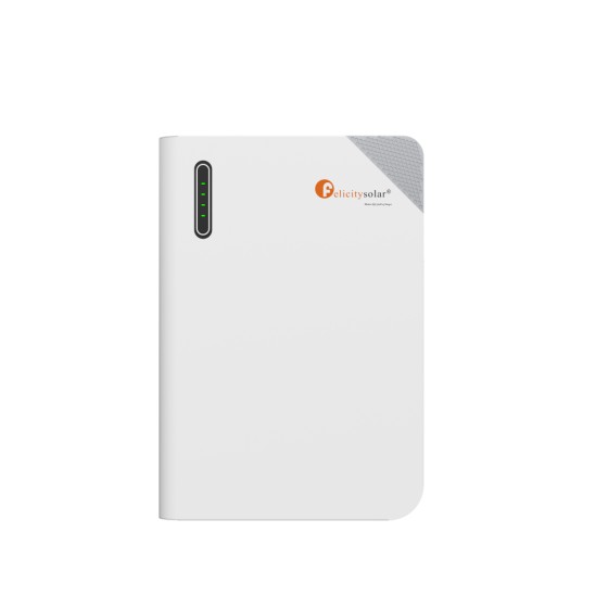 5,12 kWh — Batterie LiFePO₄ murale • IP65 • Basse tension — FLB48100WG1 | Felicity Solar