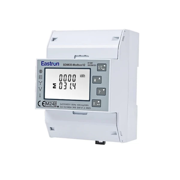 Интеллектуальный счетчик трехфазный 100A Modbus-RTU RS485 | Eastron SDM630