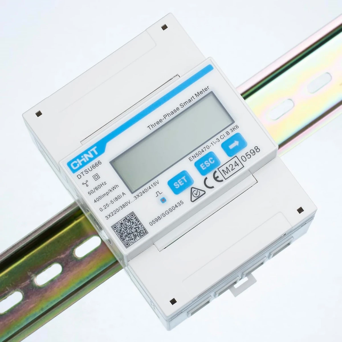 Compteur intelligent CHINT DTSU666 Modbus triphasé basé sur CT 30(100)A RS485
