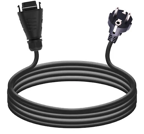 Câble de raccordement 5 m avec fiche Schuko et connecteur de terrain HMS