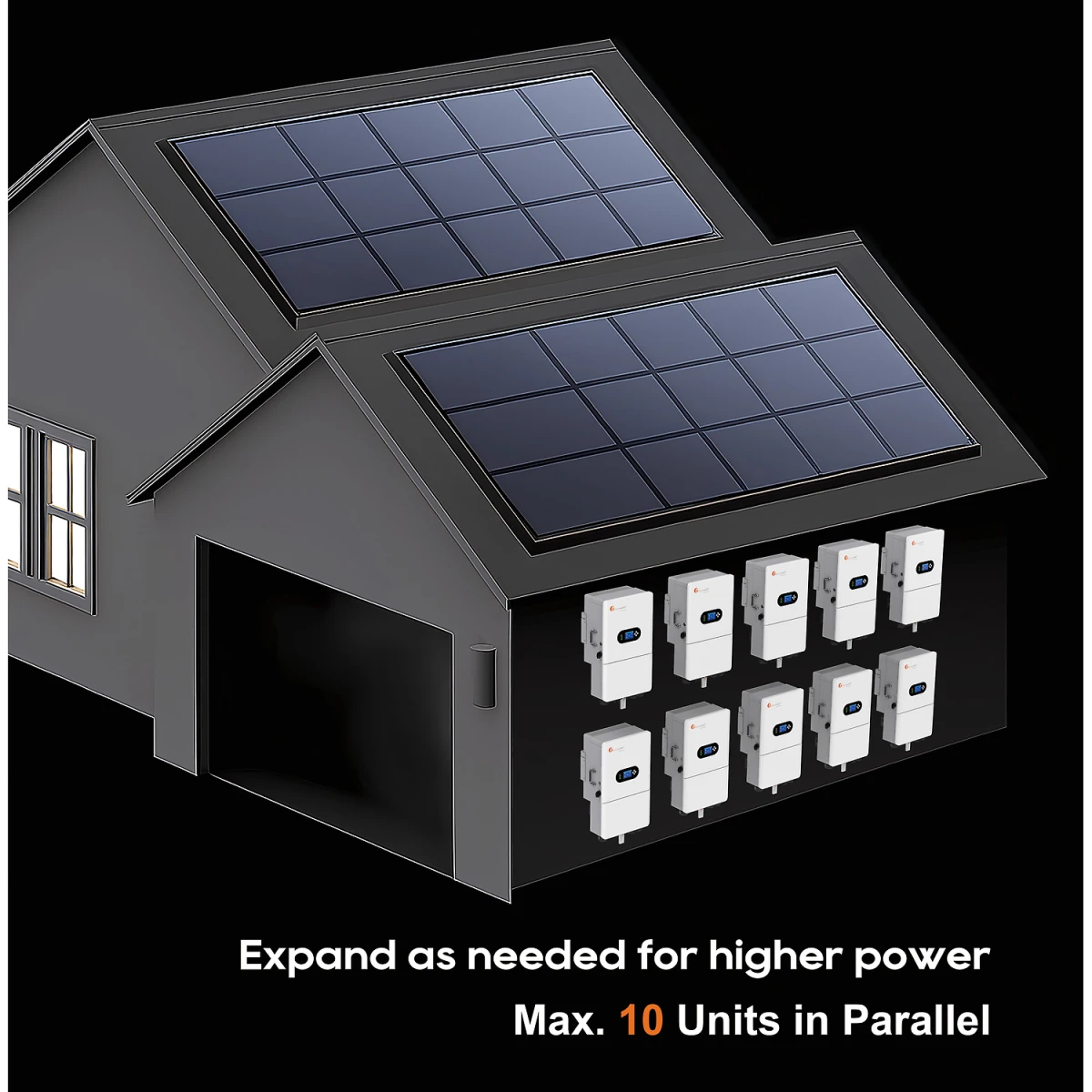Гибридный инвертор низкого напряжения Felicity Solar IVGM15KLP3G1/IVGM20KLP3G1 15-20 кВт трехфазный On/Off-Grid с резервированием