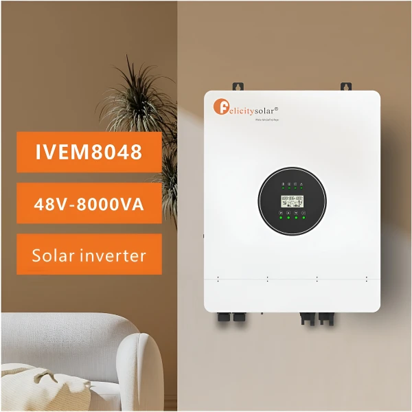 IVEM 8048 - 8kW - BASSE TENSION - Onduleur hybride hors réseau Felicity Solar - Monophasé